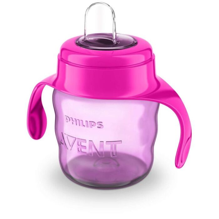Avent Vaso Infantil con Boquilla Blanda Rosa 200 ml