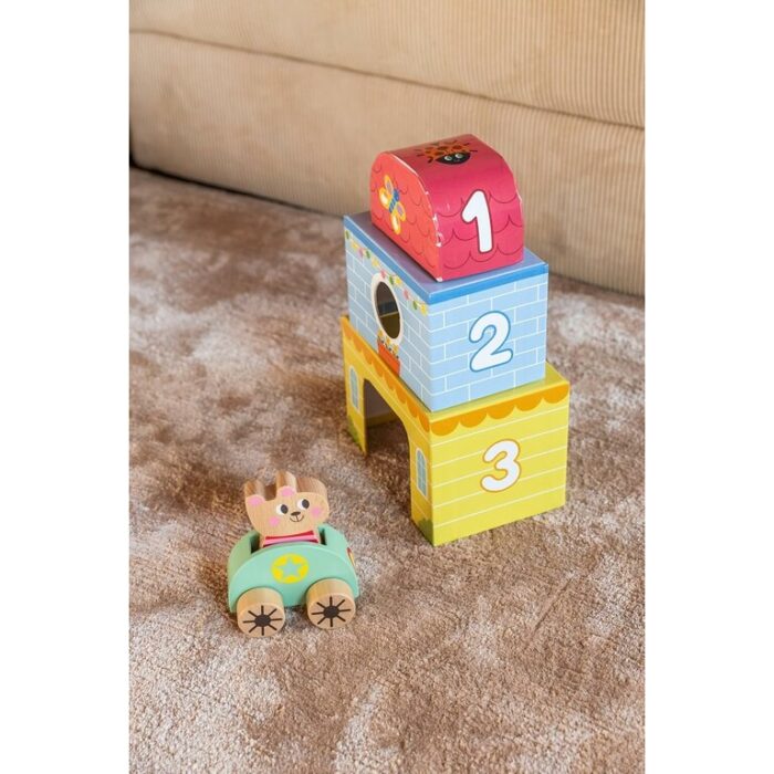 My First Toys con Coche y Sonajero de Madera Juguetes de madera Goula My First Toys con Coche y Sonajero de Madera Juguetes de madera Goula