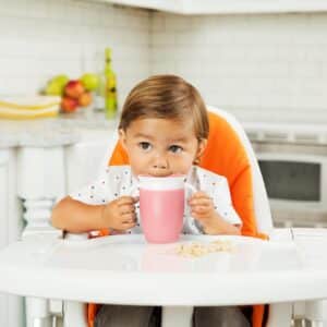 Munchkin dos Tazas Sippy Miracle 360, Entrenadora para Niños Pequeños & Bebés, Libre de BPA, Sin Derrames, A Prueba de Fugas, para Destete de Bebé de 6+ Meses, 7oz/207ml, Rosa