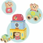 My First Toys con Coche y Sonajero de Madera Juguetes de madera Goula