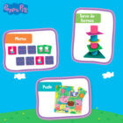 Peppa Pig - Set 10 juegos educativos para niños, Incluye fichas de cartón y cilindros de plástico, Regalo a partir de 2 años