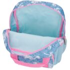 Mochila escolar con carro Stitch Hearts 23x28x10cm Denim