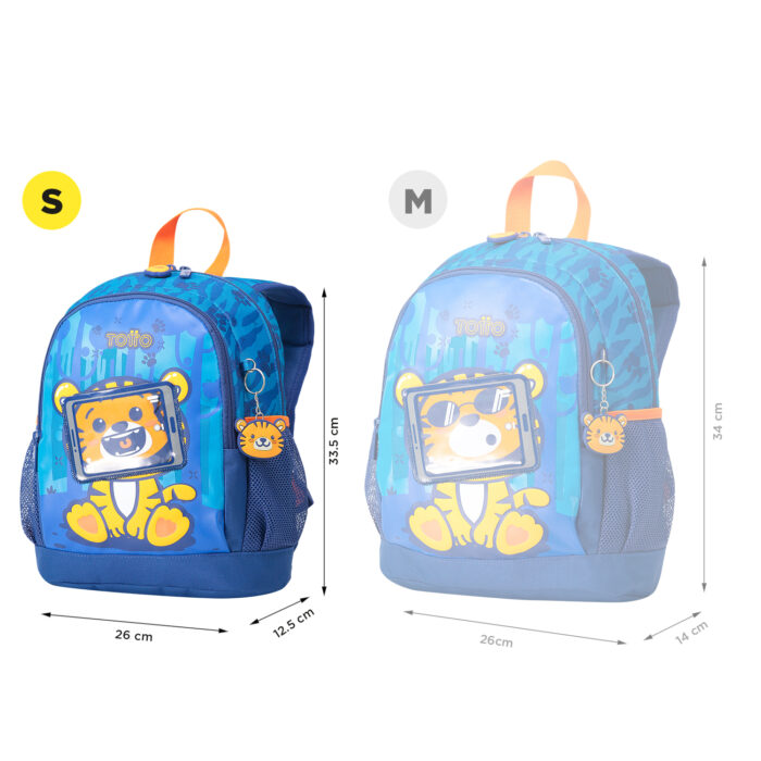 Totto Mochila escolar Material: Poliéster 26 x 33.5 x 12.5 cm Totto Mochila escolar Material: Poliéster 26 x 33.5 x 12.5 cm