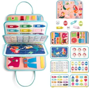 Tablero sensorial Montessori de fieltro para niños