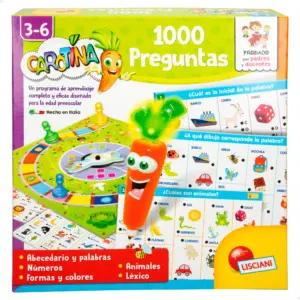 Lisciani Carotina Juego de mesa 2 en 1 con bolígrafo parlante