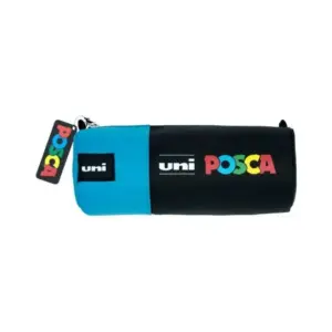 Estuche de lona POSCA negro y azul