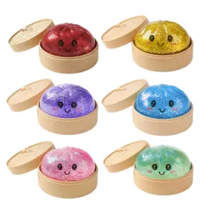 Squishy dumpling antiestrés con vaporera